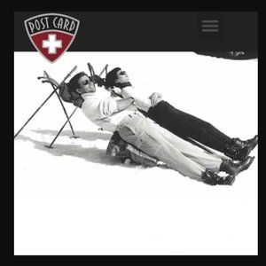 Postcard Vintage Italian Designer Ski Pants